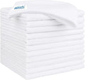 HOMEXCEL White Microfiber Cleaning Cloth 12 Pack, 12.5 x 12.5 inch Microfiber Towels for Cars, Ultra Absorbent Car Washing Cloth, Lint Free Streak Free Cleaning Rags for Car, Kitchen, and Window