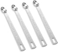 4 PCS 1/16 Teaspoon (1/16 Tsp | 0.33 mL | 0.33 cc) Single Measuring Spoon, Stainless Steel 1/16 Tsp Small Measuring Spoon Mini Measuring Spoons
