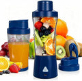 Personal Blender Wireless 24oz Cordless Mini 360 Watt Portable Blender-for Smoothies Freshly Squeezed Juices 6000mAh Self Cleaning and BPA Free Portable Juicer with 6 Sharp Blade Retro Blue