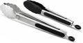 Silicone Tongs for Cooking Kitchen Tongs with Silicone Tips | 9" & 12" Cooking Tongs Heat Resistant Diswasher Safe