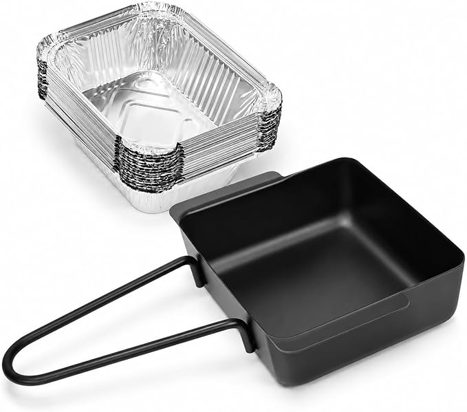 Grease Drip Pan for Nexgrill 720-0830H 720-0888N with 15 Liners | Includes drip pan holder & 15 aluminum foil liners; fits Nexgrill 720-0896 720-0898 720-0925P 720-0882A grease box