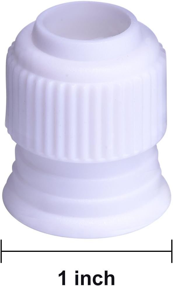 Shappy 12 Pcs Piping Bag Couplers for Cake Decorating Icing Tips | 12 Pcs Piping Bag Couplers, Plastic Standard Couplers for Cake Decorating Frosting Icing Nozzles, 1.2 x 1 Inch