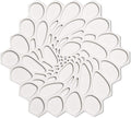 7 x 7" Hive Interlocking Silicone Trivet, BPA, PVC-Free , Heat Resistant Up To 675°F, Non Slip, Protects Table From Heat, Cloud Color, Pack of 1