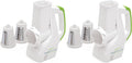 Presto Salad Shooter Electric Slicer/Shredder,White (Pack of 2)