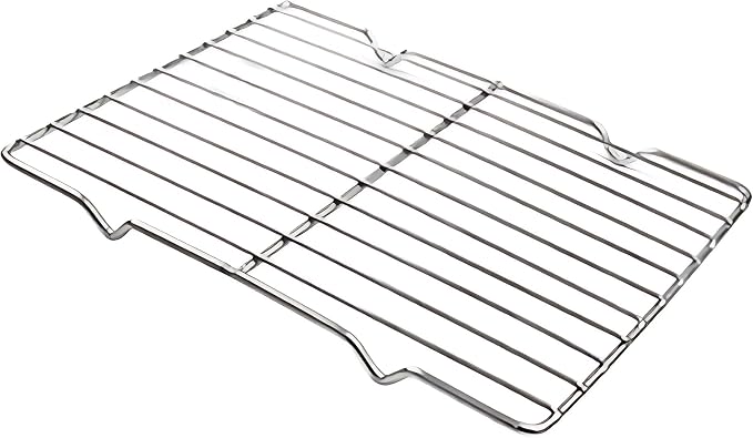 Grilling Rack Heavy Duty Wire Grate Oven Roasting Rack 5.3 x 8.75 inch Rectangle Baking Cooling Steaming with 4 Legs Stainless Steel Rack (5.3"X8.75",22.2X13.5cm)
