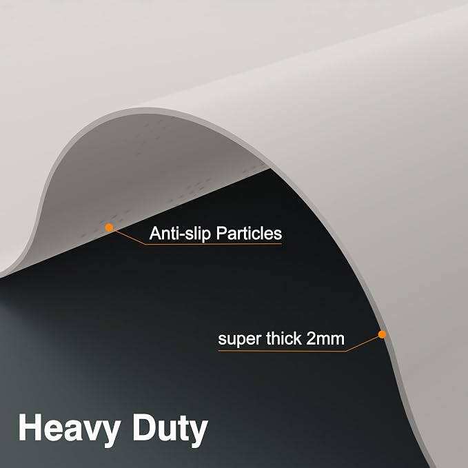 Silicone Mats for Kitchen Counter 47"x23.6"x0.08”, Largest Heat Resistant Mat Shipped Rolled Up Kitchen Island Silicone Countertop Protector Mat Nonslip Extra Large Counter Mat, Light Gray | Largest Size, Heat Resistant, Nonslip, Extra Large Countertop...