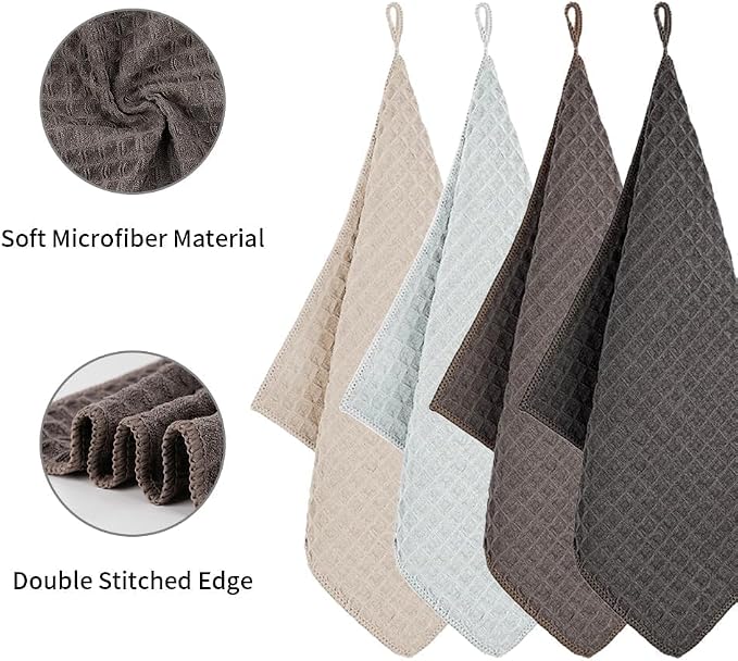 watchget Barista Microfiber Cloths 8 Pack (12"x12")
