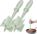 2Pack Meat Chopper Upgrade Hamburger Smasher, Masher for Ground Beef | Heat Resistant, Food-Grade Nylon, for Ground Turkey/Chicken and More, Non Stick Mix Grinder, Dishwasher Safe, Green