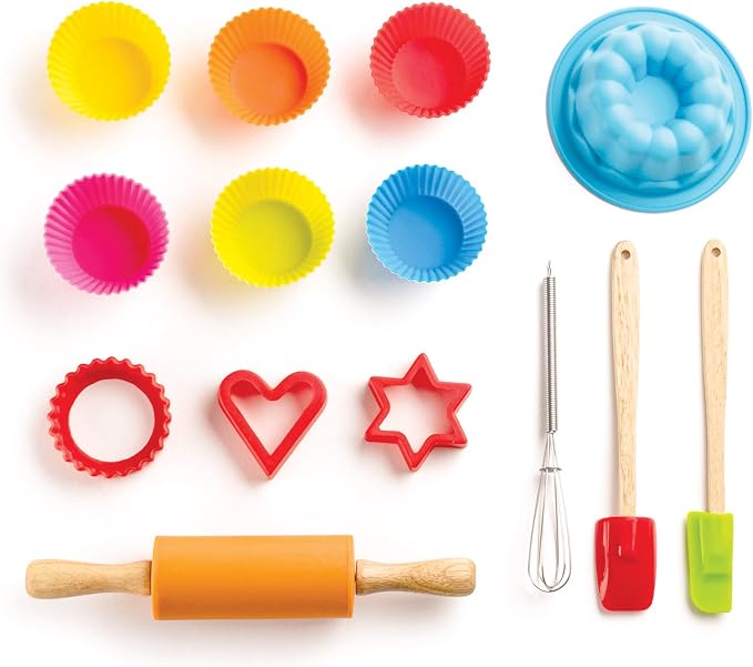 Mrs. Anderson’s Baking Kids Baking Set, Food Safe, Professional Materials, 14-Piece Set