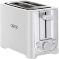 bella 2 Slice Toaster, Extra Wide Slots & Removable Crumb Tray, White