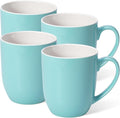 Urbanstrive 16 oz Large Coffee Mugs Set of 4 Ceramic Coffee Mug White Coffee Cups Tea Cups Idea Gift for Women Men House Warming Gifts New Home Office, Blue 4 Pack