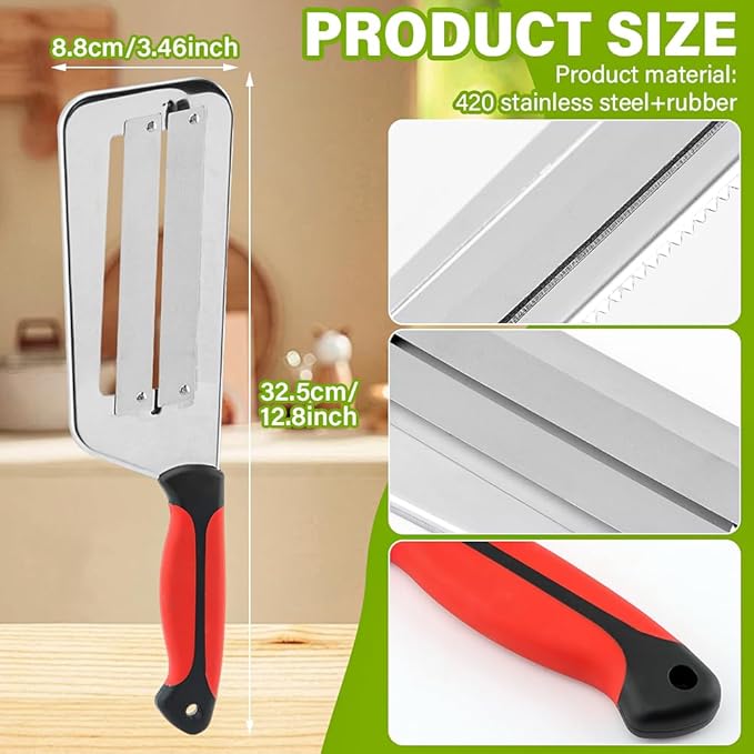 Cabbage Shredder Lettuce Chopper-Lettuces Shredder- Cabbage-Chopper-Shredders,Stainless Steel Kitchen Knife for Sauerkraut-Cabbages-Cutter-Lettuce-Cutter, for Sauerkraut, Coleslaw