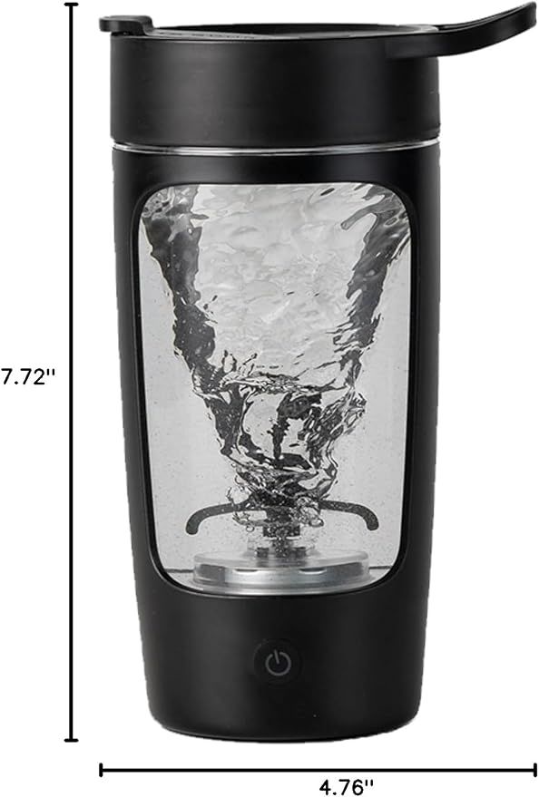 Electric Shaker Bottle 22oz Rechargeable Self Stirring Cup BPA Free Tritan | Portable, leak-proof, easy clean, powerful motor. For protein, coffee, milk, gym, kitchen, office, school, travel
