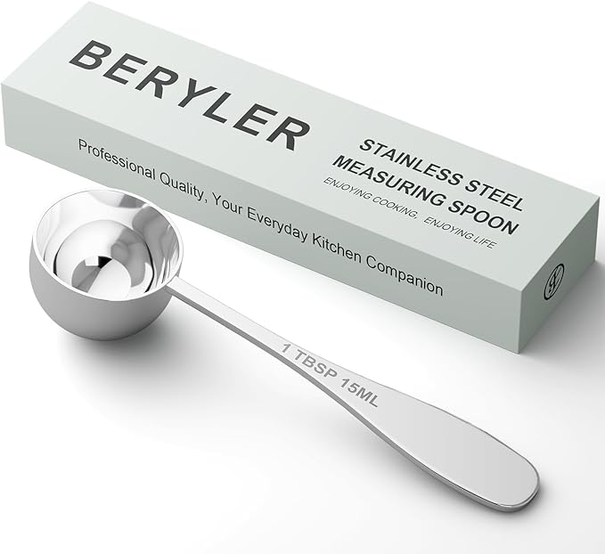 1PCS 1TBSP(15ML) Measuring Spoon, 18/8(304) Stainless Steel Tablespoon | Precise, Food-Grade, ‌Rust-Free, Sturdy & Durable, Dishwasher-Safe