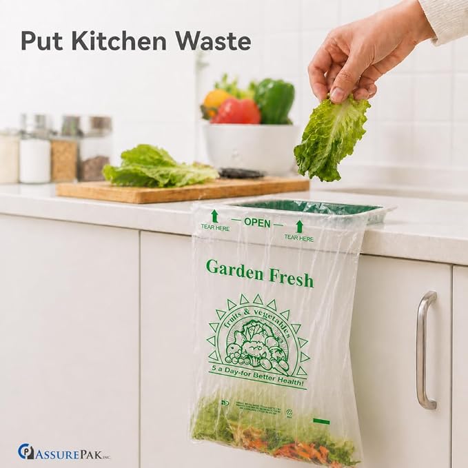 Retail Bags Direct Produce Bags, 10" x 15", 11 Micron, 3500 Count, 4 Rolls