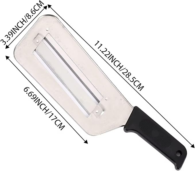Cabbage Chopper Shredder, 2 Pack Cabbage Cutter Knife Kitchen Slicer Sauerkraut Cutter Coleslaw Grater, Sharp Stainless Steel Blades, Black