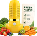 Produce Cleaner Vegetable Fruit Cleaning Wash Veggie Berry Washer Spinner Purifier Device Reviews Washing Bowl with Strainer Machine Purpose Household Gadgets Ultrasonic Portable