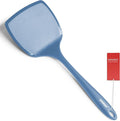 Silicone Pancake Spatula Turner with Lengthened Handle& Seamless Design, Heat Resistant Cooking Spatulas for Nonstick Cookware, Large Flexible Kitchen Utensils, Flipper for Egg, Pancake, Starry Blue