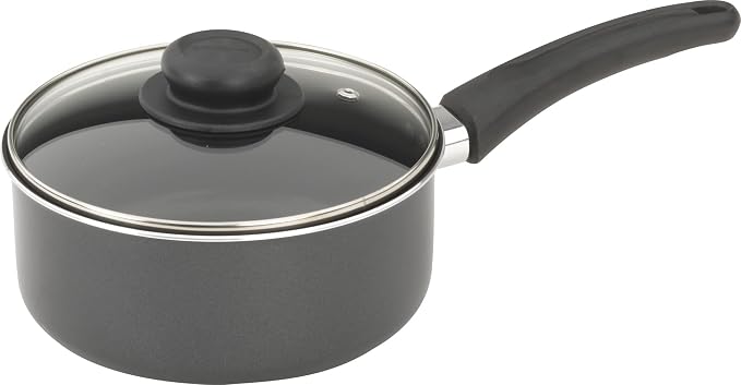GoodCook Everyday Nonstick Sauce Pan w/Lid, 2 Quart, Black
