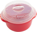 Nordic Ware Microwave Multi-Boiler, 5.5 Cup, Red