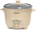 3 Cups Rice Cooker Small, Electric Rice Maker Cooker with Steamer Tray, Nonstick Inner Pot, 6-Cups Cooked/3-Cups Uncooked, Automatic Keep Warm, Yellow