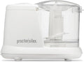 Proctor Silex Durable Electric Vegetable Chopper & Mini Food Processor | 1.5 Cup Bowl | Pulse Speed Control For Chopping, Puree & Emulsify | Stainless Steel Blades | Dishwasher Safe | White | 72500J