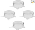 unwasted Reusable Silicone Lids (Small) – Upgrade Your Kitchen Gadgets with Our Silicone Covers for Food Storage – Reusable Silicone Stretch Lids and Food Covers for Containers Up to 6” (Pack of 4)