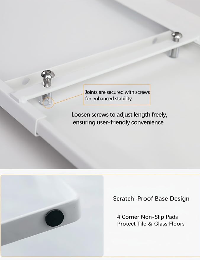 2 Pack Expandable Cabinet Shelf Organizer Riser for Kitchen Pantry Cupboard Under Sink Countertop (2 pack 8.2’’D * 12.2-21.6’’W * 10.4’’H) (white)