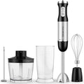 Upgrand 1100W 5-in-1 Immersion Blender Handheld, Black | 30 Speed Stick Blender with Turbo, 15,500 RPM, Includes Whisk, Milk Frother, 500ml Chopper & 600ml Beaker
