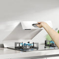 Noodle Board Stove Cover with Handles, Gas Stove Cover Board Carbon Steel Stove Top Covers for Gas and Electric Stove Range Expanding Kitchen Space (White, 15.7"Lx19.7"Wx2.7"H)