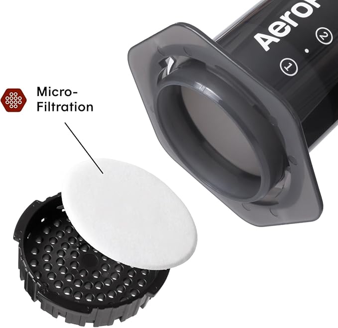 AeroPress Original Coffee Press, French Press, Pour-Over & Espresso Style | All-in-One Manual Coffee Maker, 2-Minute Brew, Less Bitterness, More Flavor, Portable, Travel & Camping