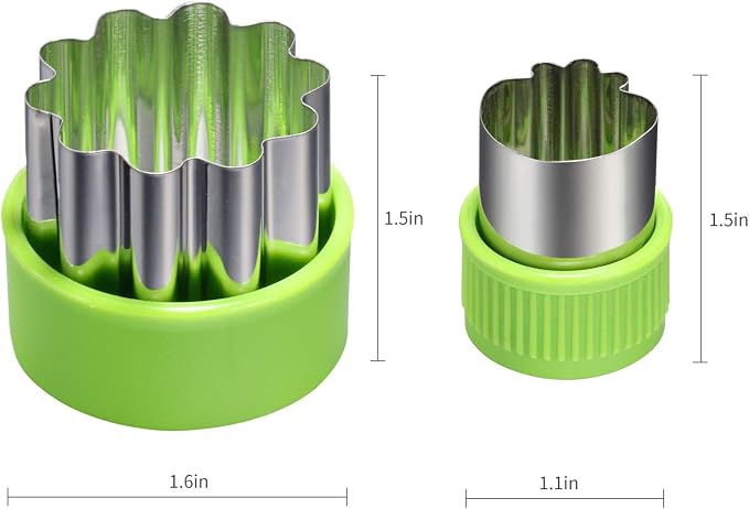 CECEAOAIME 24 pcs Cookie Cutters Fruit Cutter Set Vegetable Stamps Mold