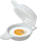 Trenton Gifts Microwave Egg Cooker/Poacher - Easy Scrambled Omelet Maker & Breakfast Cookware - Quick and Convenient Egg Cooking Solution - ONE COOKER