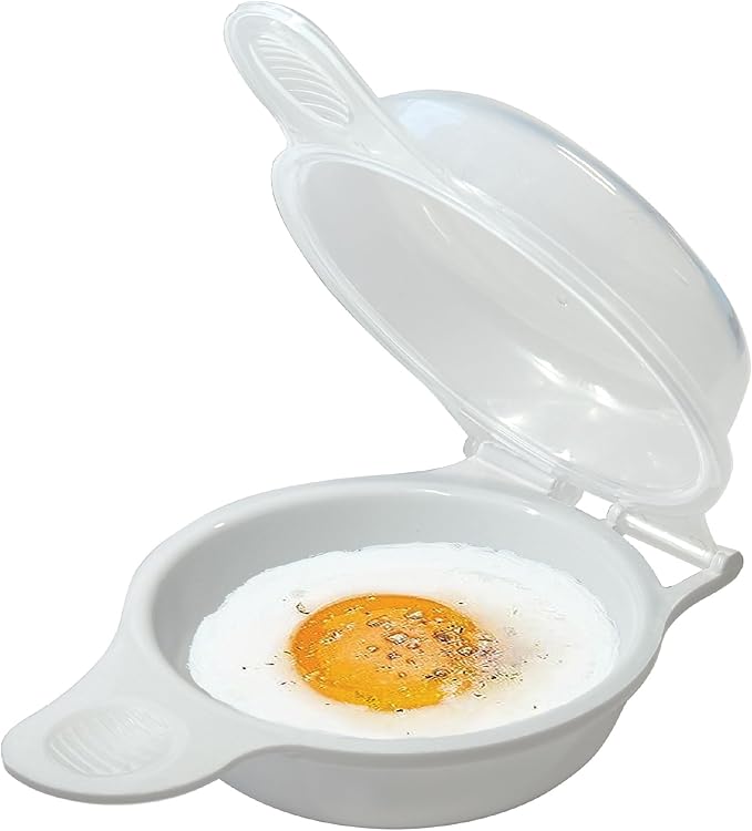Trenton Gifts Microwave Egg Cooker/Poacher - Easy Scrambled Omelet Maker & Breakfast Cookware - Quick and Convenient Egg Cooking Solution - ONE COOKER