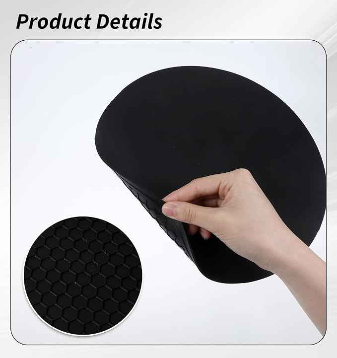 2 Pcs Silicone Microwave Mats, Circular Silicone Mat 10 Inch | Reusable Washable Insulation Coaster, for Kitchen Countertop, Dining Table, and Home Daily Heat Insulation Use