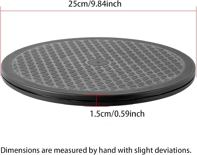 Multi-use Heavy Duty Rotating Swivel Stand - Lazy Susan with Steel Ball Bearings for Model Base/Rotating Plants/Crafts Stand Monitor/Big Screen TV/Monitors/Potted Plants (10 Inch)