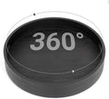 10in Black Bamboo Lazy Susan Turntable Organizer for Pantry | Tall Side Anti-Fall, Organizer Turntable for Countertop & Cabinet | Round Spice & Seasoning Condiment Spinner Tray