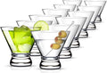 Martini Glasses Set of 12, 8oz Coupe Cocktail Glasses for Margarita | Manhattan, Cosmopolitan, Espresso, Home Bar, Evening Parties, Birthdays, Housewarming Gift