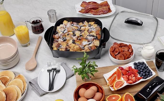 Presto 07117 12-Inch Electric Skillet with Glass Cover