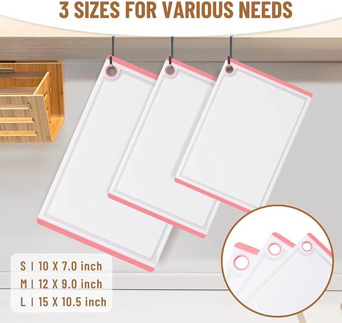 Cutting Board, Extra Large Cutting Boards for Kitchen Chopping Board with Juice Grooves, Kikcoin