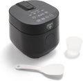 GreenLife Digital Rice Cooker, 2-Cups Uncooked/4-Cups Cooked, Black | PFAS-Free Ceramic Nonstick Coated 1.5QT Pot, One-Touch Presets, Oats, Quinoa, Brown Rice, Auto Warming, Fuzzy Logic Tech