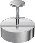 Brigii Burger Press, 5.5" 304 Stainless Steel Hamburger Press Patty Maker | Spring back design, thickness guide 100g-400g, easy release, no coating, no rust, dishwasher safe, for ground beef patties
