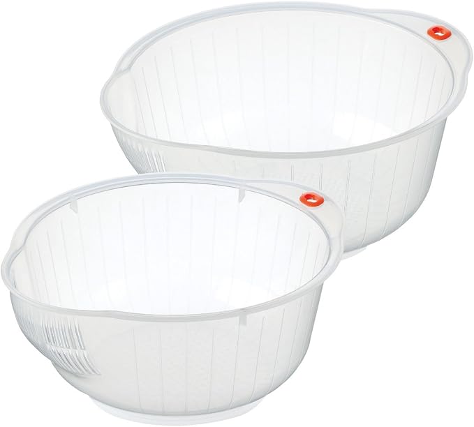 Inomata Japanese Rice Washing Bowls, Set of 2