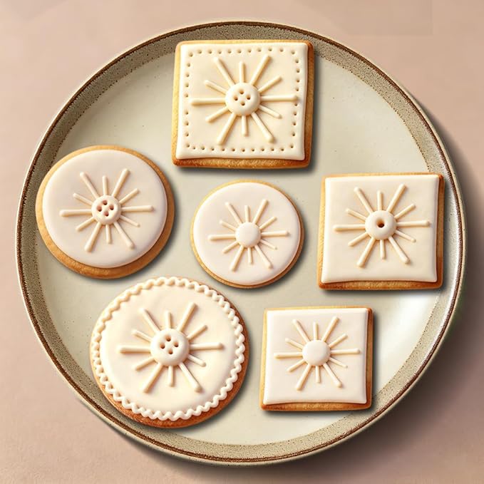 Stainless Steel Cookie Cutters Set, 18 Pieces, Star, Flower, Heart, Circle, Square, Hexagram Shapes