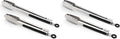 304 Stainless Steel Kitchen Cooking Tongs, 9" and 12" Set of 2 Sturdy Grilling Barbeque Brushed Locking Food Tongs with Ergonomic Grip, Black (Pack of 2)