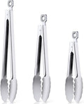 7/9/12 Inch Kitchen Tongs for Cooking, Heat Resistant Stainless Steel Tongs | Heavy Duty Metal Tongs Grilling Tongs Grill Tongs BBQ Tongs for Cooking,Grilling,BBQ/Barbecue,Food (All Metal - 7"+9"+12")
