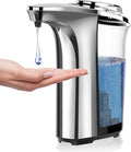 Automatic Soap Dispenser, 17oz Touchless Liquid Dish Soap Dispenser Kitchen | 500ml, Infrared Sensor, 5 Adjustable Soap Levels, Hand Dispenser for Bathroom Kitchen Sink, Battery Operated