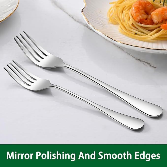 DEHOV 30 Pieces Silverware Set, Premium Stainless Steel Flatware Set Service for 6, Mirror Polished Tableware Cutlery Set for Home Kitchen, Restaurant, Hotel