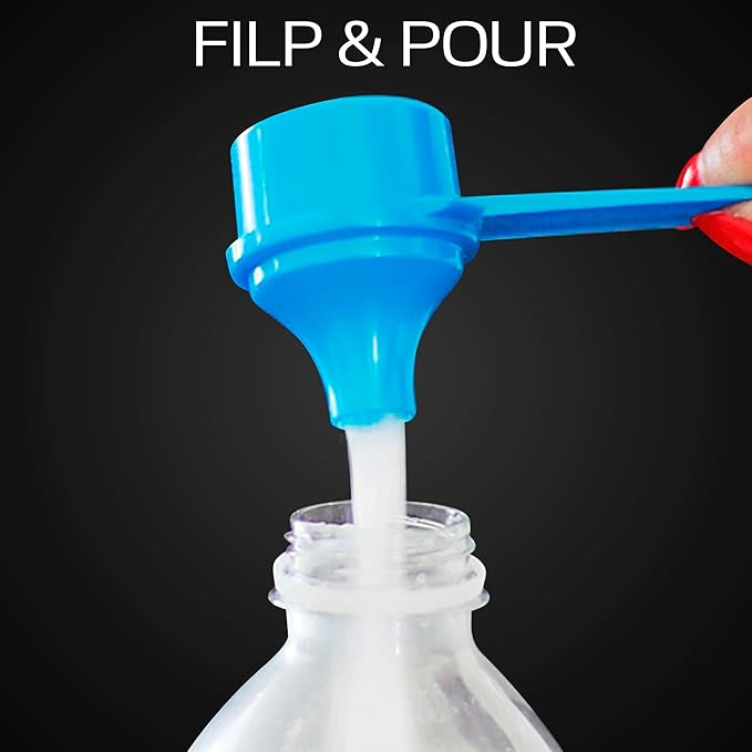 Measuring Scoop & Funnel - No Cap Open Spoon 1-Pack 13cc | Universal open design measuring spoon, Built-in funnel neck pour spout, Quick access cup for coffee powders and baking