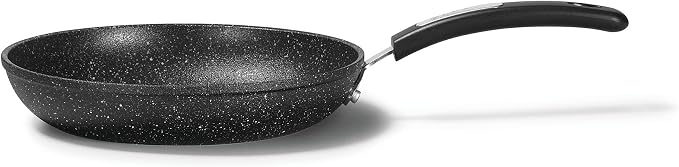 Starfrit The Rock 24 cm (9.5") Non-Stick Fry Pan - Durable Forged Aluminum - Oven Safe - PFOA Free - Easy to Clean - Black